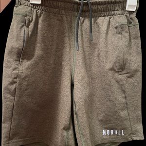 Nobull Men's Small Heather Green Workout Gym Casual Athleisure Shorts No Bull